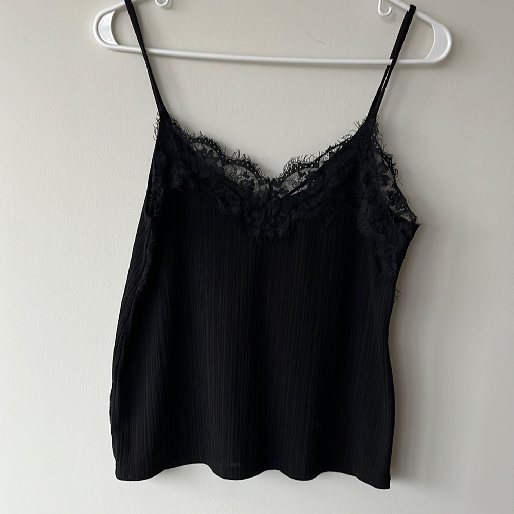 Black lace tank